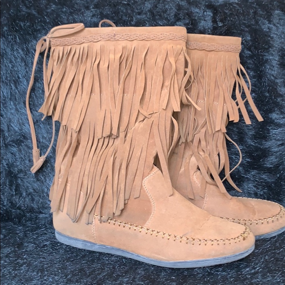Rampage Fringe Boots